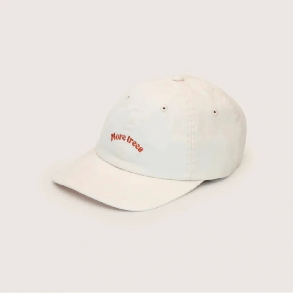 Will + Bear More Trees Adult Hat White 100% Cotton New With Tags $ 50 MSRP - Picture 2 of 3